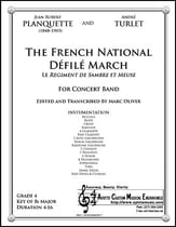 French National Defile March Concert Band sheet music cover